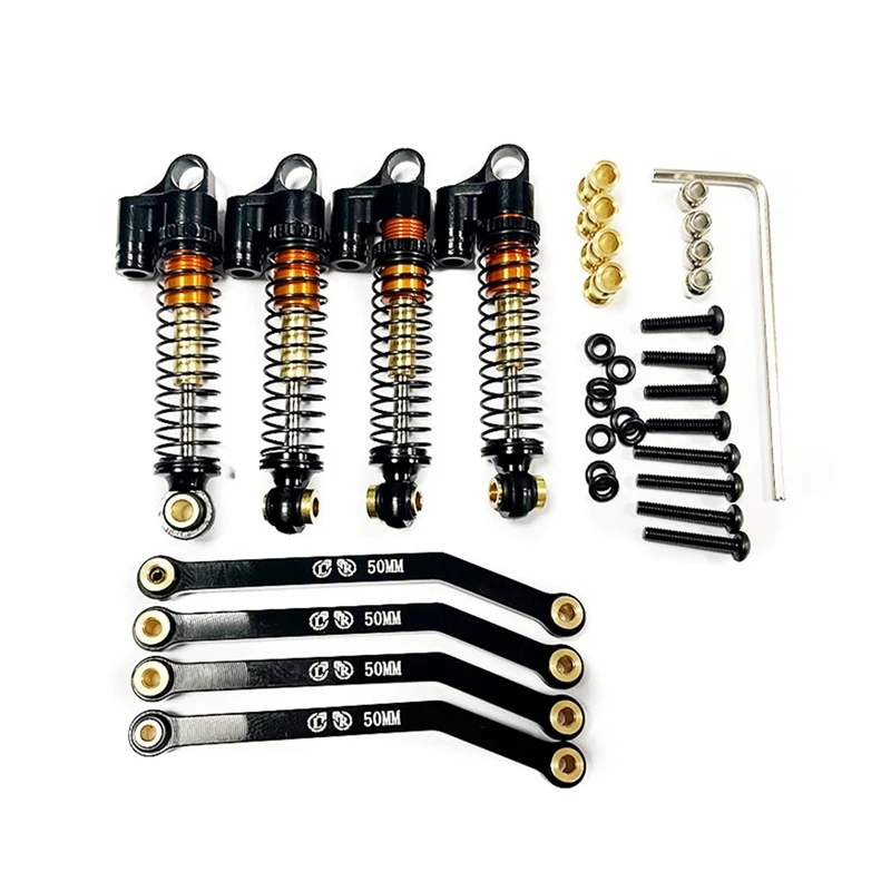 

Металлические Амортизаторы и звенья шасси для FMS FCX24 43 мм, тяга 1/24, аксессуары для радиоуправляемых автомобилей на гусеничном ходу