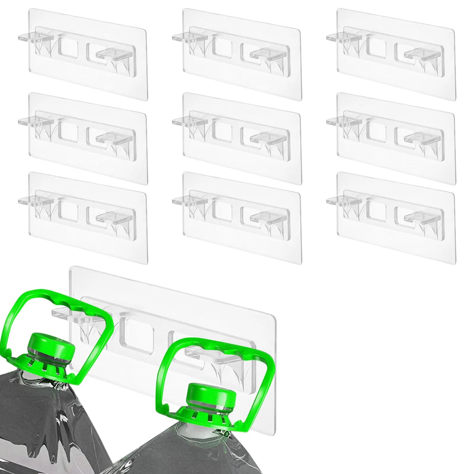 

Клейкие держатели для полки, прочные разделительные зажимы для кухонных шкафов, книжных полок, кладовых досок, 10 штук