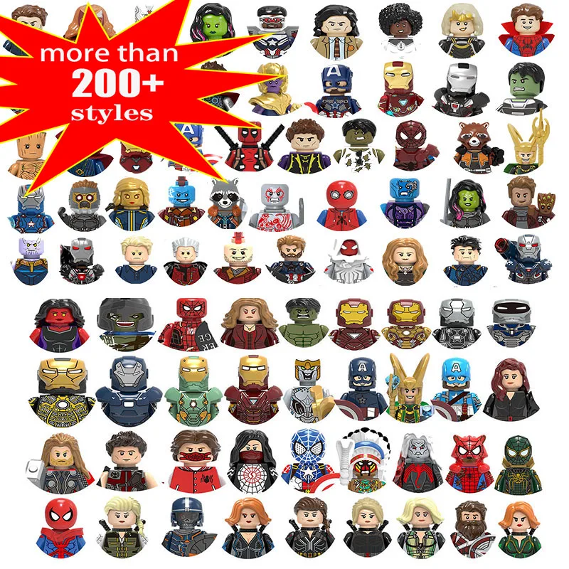 Disney Mini 3D Marvel Avengers DIY Superhero Character Model Building Blocks Assembly Toys Children's Birthday Gifts Boys Girls