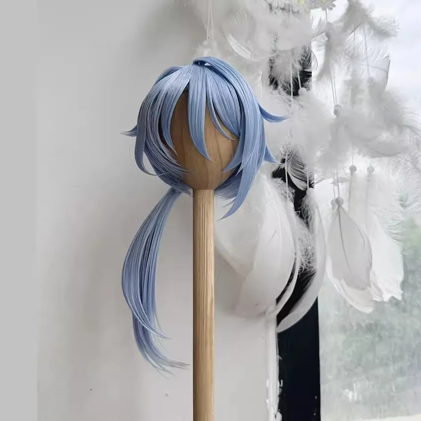 Игра Genshin Impact Kamisato Ayato ролевая Cos ручная работа синий Стайлинг волос 1/3 1/4 1/6