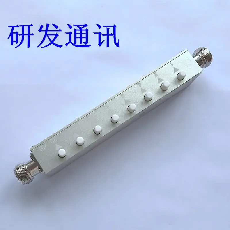 Регулируемый аттенюатор N-типа шаговый кнопка аттенюатора 0-90 дБ 5 Вт 3G 4G