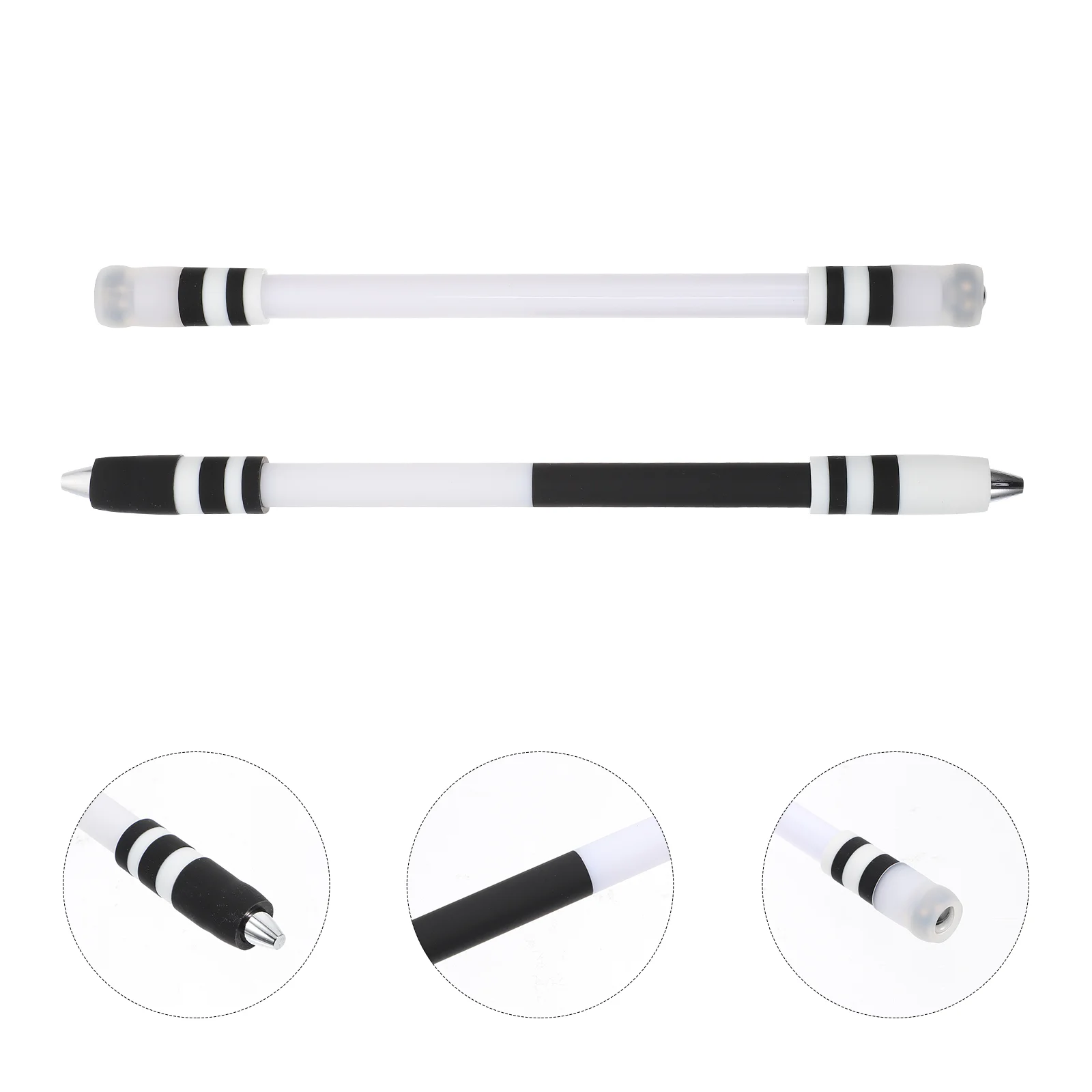 

2 Pcs Pen Portable Finger Flying Students Brain Training Toy Pencils Kids Refill Silicone Teens Rotating Child