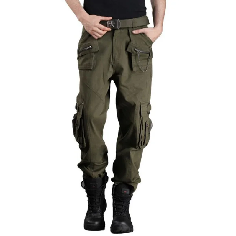 

Millitary Style Men Pants Army Clothing Tactical Camo Trouser Male Multi Pocket Zipper Cargo Pants US Combat Camouflage Jogger