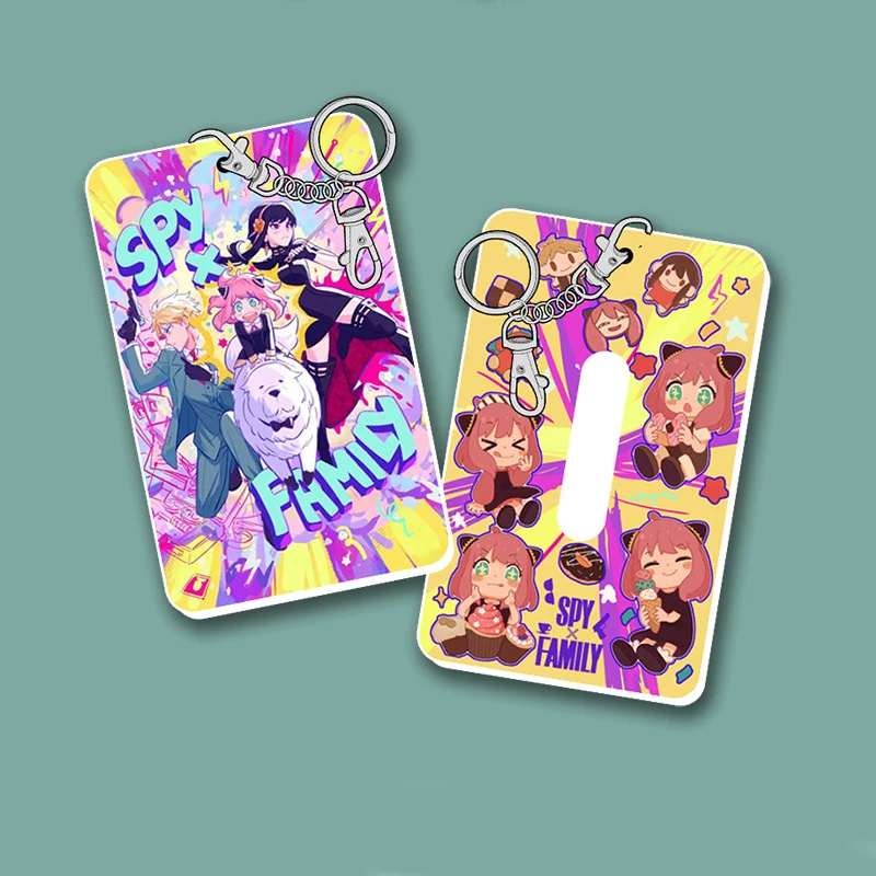 

Anime Spy X Family Keyring Cosplay Props PVC Card Cover Keychain