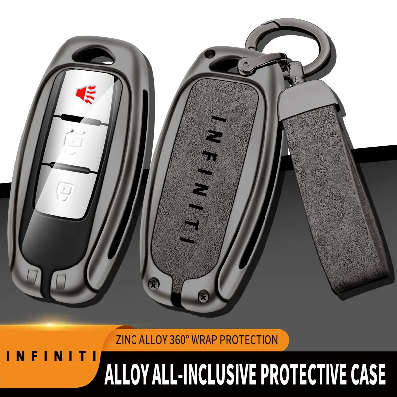 

Zinc Alloy Car Remote Key Case Cover For Infiniti Q50 Q60 Q70 QX50 QX60 QX60 QX70 QX25 GX JX35 FX25 EX35 FX37 For INFINITI Key C