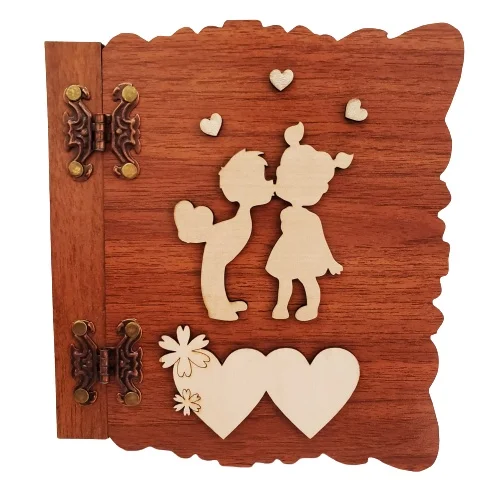 

Fall in love with Dear Themed Wood Notebook