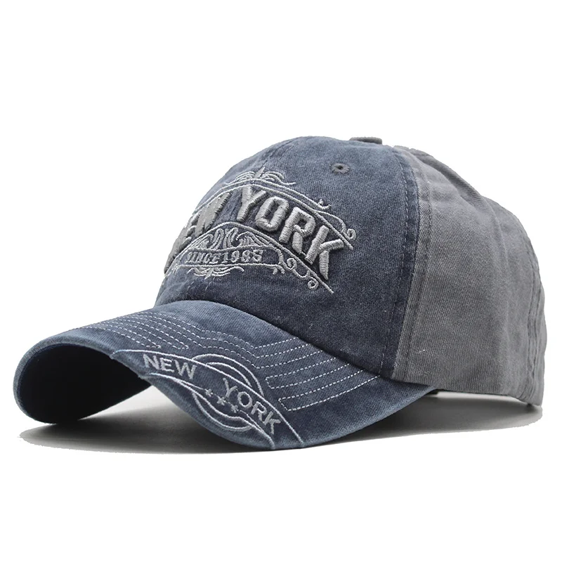 

New Retro Washed Cotton Men Baseball Caps For Women Hat Snapback Embroidery NEW YORK Casual Cap Casquette Dad Hat Hip Hop Cap