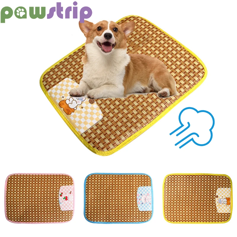

Pet Dog Mat Summer Breathable Cooling Vine Pet Dogs Cats Sleeping Mats Non-slip Cozy Durable Dog Sofa Cushion Pet Supplies
