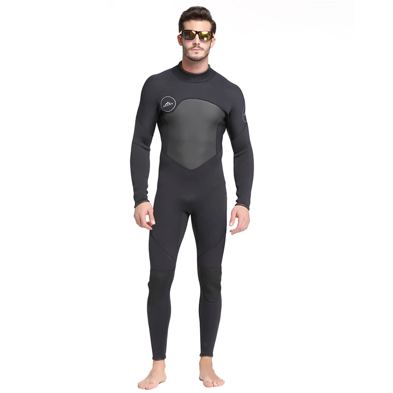 

Men 3Mm Neoprene Wetsuit High Elasticity Stitching Warm Surfing Diving Equipment Long Sleeved Wetsuit