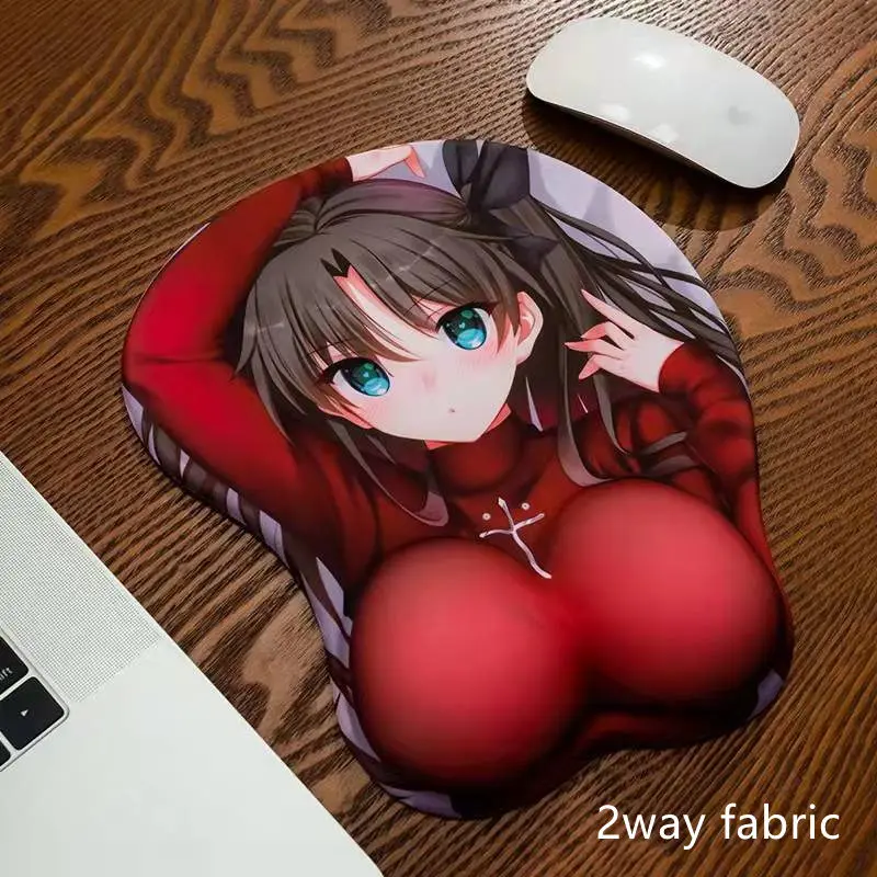 Коврик для мыши Rin Tohsaka Sexy Oppai с рисунком судьбы/большого заказа 3D силиконовый