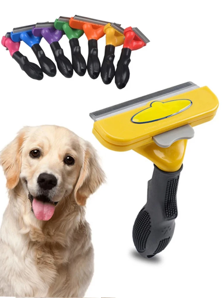 

Pet Hair Shedding Comb Dog Cat Grooming Brush Puppy Kitten Hair Deshedding Trimmer Combs Remover Shedding Massage Pet Supplies
