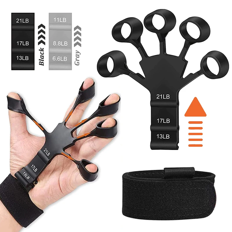 

Силиконовый тренажер для пальцев, фитнес, ручной захват предплечья, силовой тренажер мышц, тренажерный зал, захват пальцев, реабилитационны...