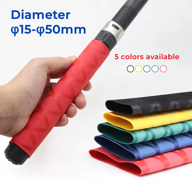 1 метр противоскользящая термоусадочная трубка Dia15/20/22/25/28/30/35/40/50 мм для удочки «сделай сам» Изолированная Защитная водонепроницаемая крышка 1 метр противоскользящая термоусадочная трубка Dia15/20/22/25/28/30/35/40/50 мм для удочки «сделай сам» Изолированная Защитная водонепроницаемая крышка