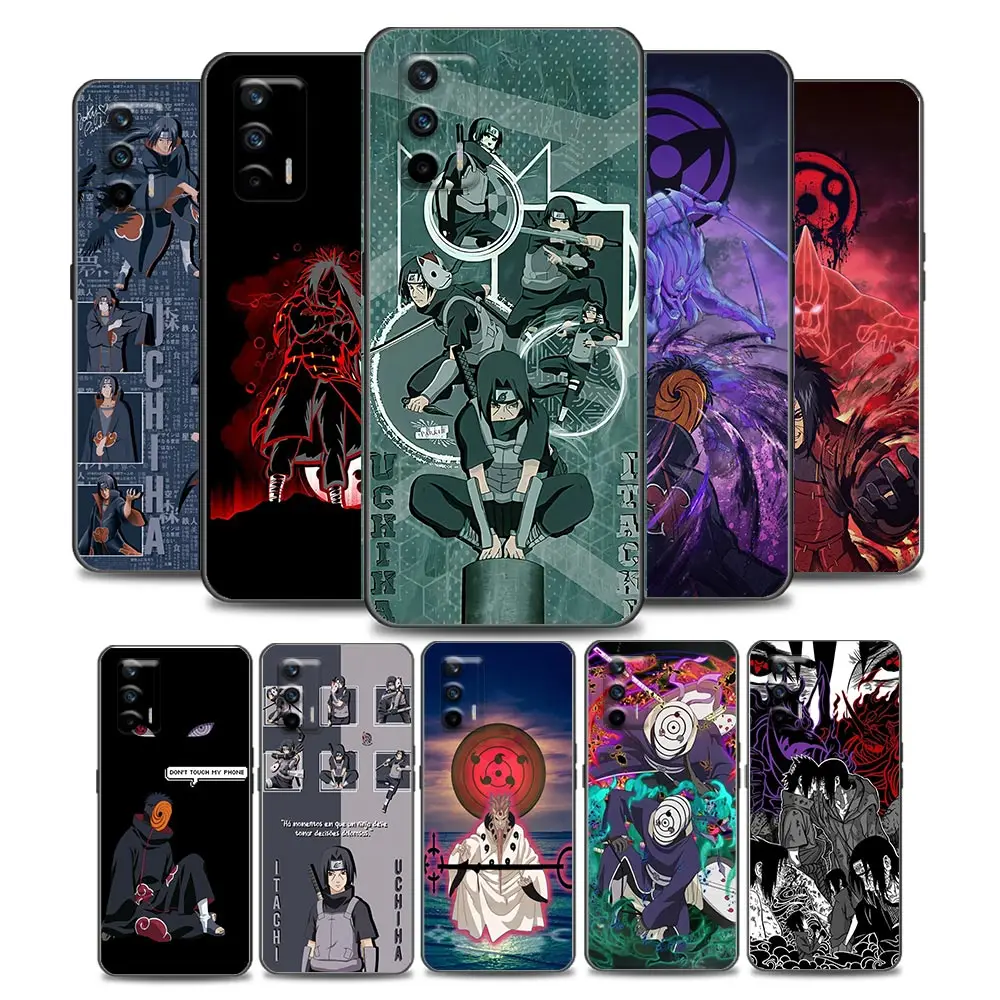

Anime Naruto Uchiha Madara Sasuke Itachi Phone Case for Realme Q2 C20 C21 V15 5G 8 C25 GT Neo V13 5G X7 Pro C21Y Soft Silicone