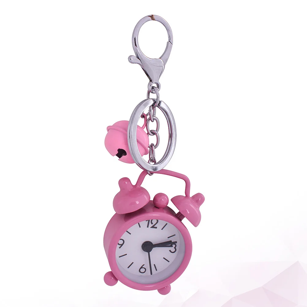 Novelty Men Gift Alarm Clock Portable Clock Pendant Pocket Watch Bag Pendant Gift Key Chain For Kids Students