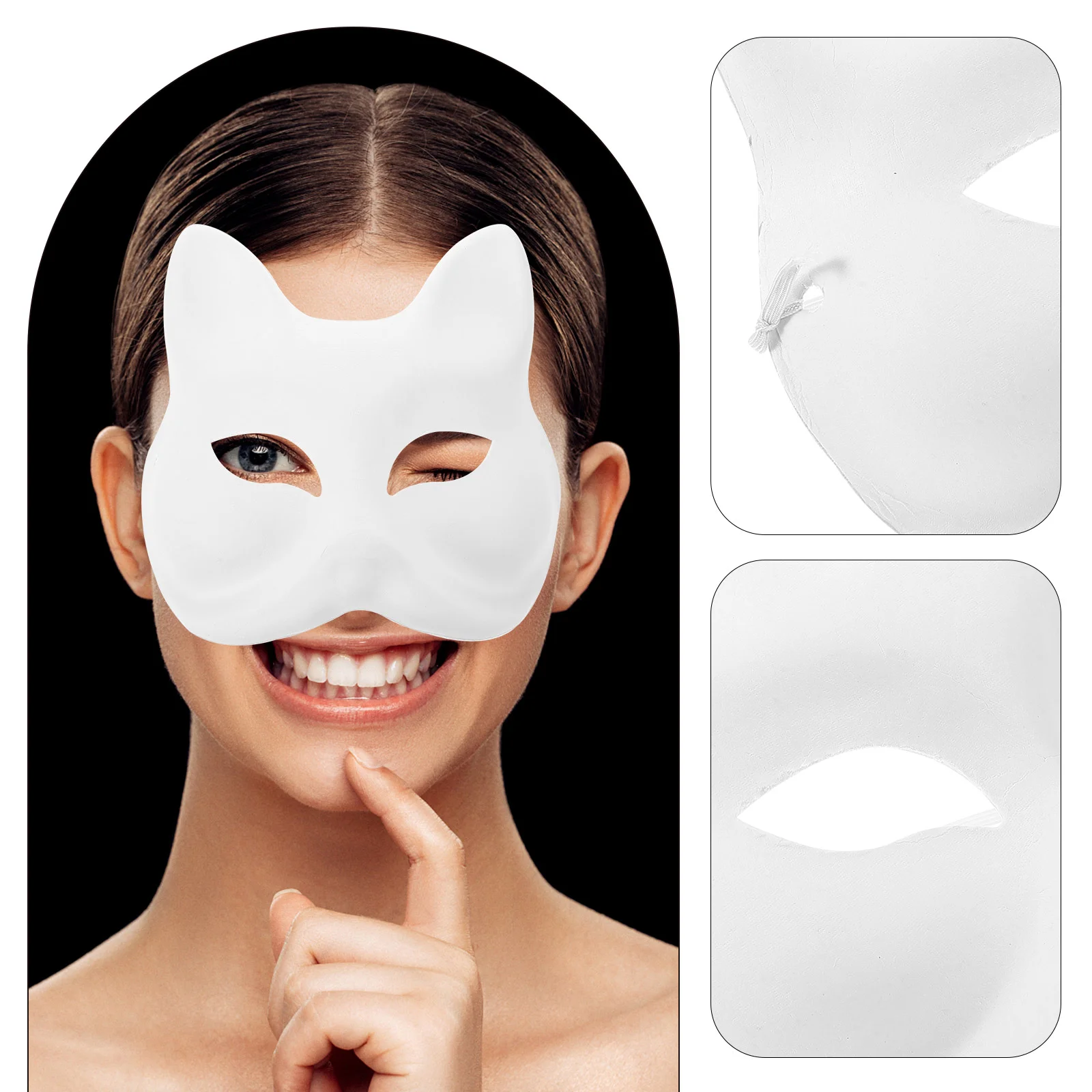 12 шт. ручная роспись маски из целлюлозы маскарад сделай сам для вечеринки лиса