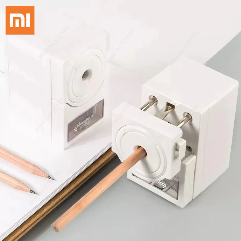 

Xiaomi Guangbo Rotary Pencil Sharpener Machine ABS Material Pencil Cutter Office Stationery School Hand Crank Pencil Sharpener