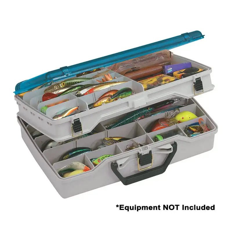 

Tackle Boxes & Bait Storage, Two-Level Tackle Storage, Beige/Blue, 0.5oz
