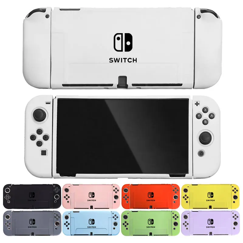 

Candy Color Case For Nintendo Switch Oled Game Console JoyCon Controller Shell Soft TPU Silicone Protective Cover Accessories