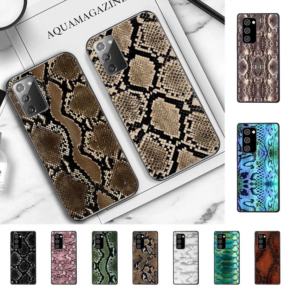 

Snakes Skin Phone Case For Samsung Note 8 9 10 20 pro plus lite M 10 11 20 30 21 31 51 A 21 22 42 02 03