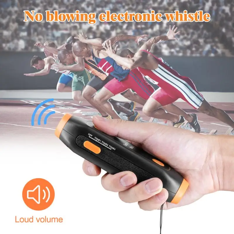 

Decibel Sos Flashlight Keychain Whistle Portable Electronic Whistle Safety Sentry/personnel Outdoor Tools Multifunctional