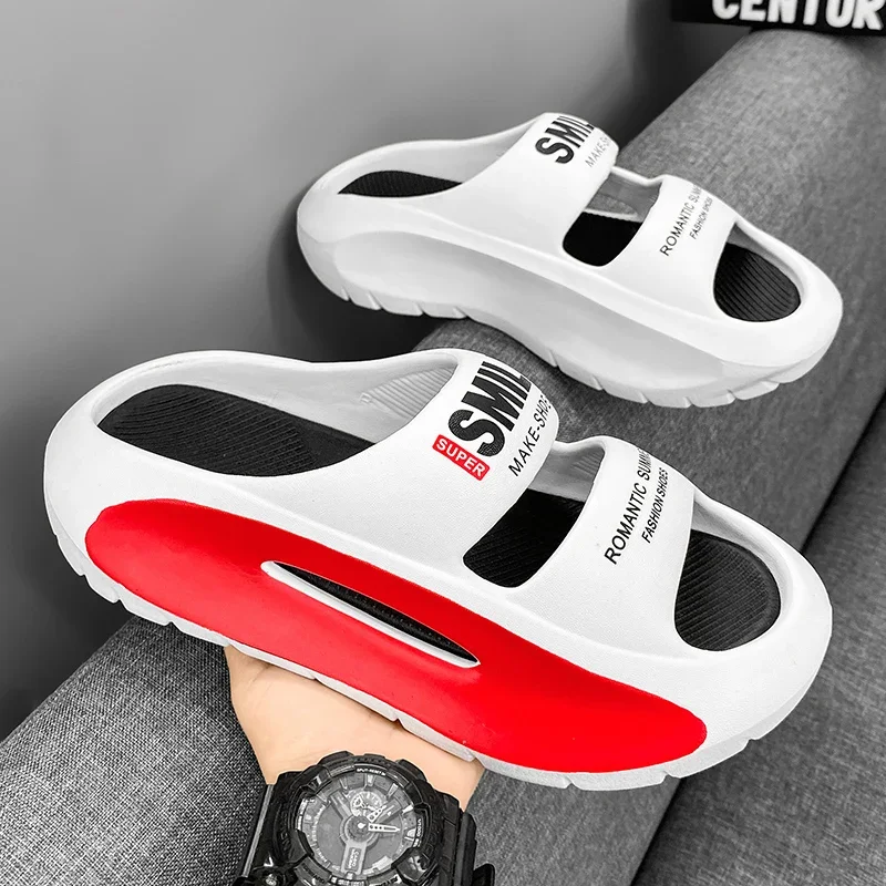 

Thick Platform Bathroom Home Slippers Women's Fashion Soft Sole EVA Indoor Slides Woman Sandals 2023 Summer Non-slip Flip Flops