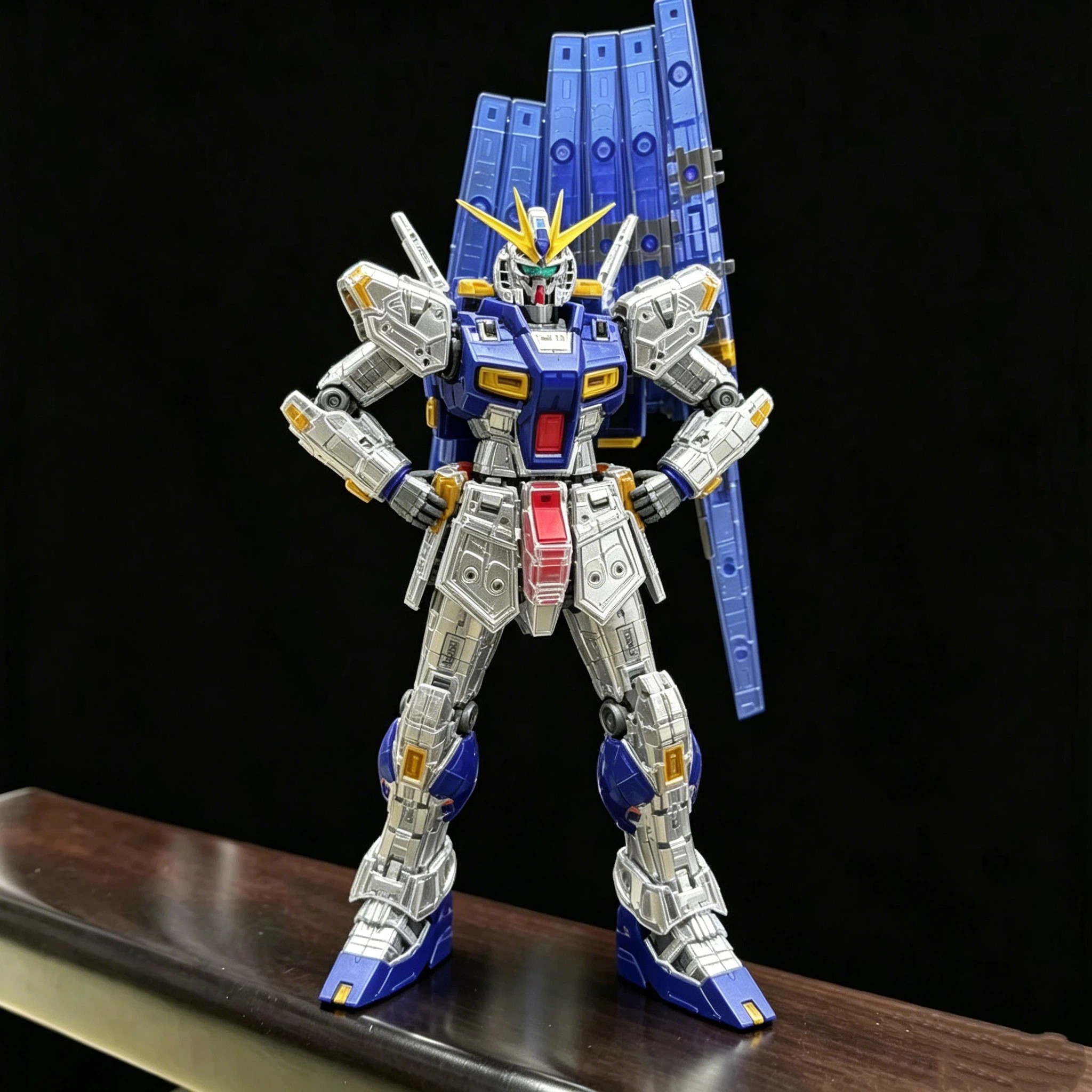 Фото CHANGLONG RG 1/144 5502 Цветная прозрачная сборная модель Rx-93V, аниме-фигурка робота, пластиковая модель, подарочные игрушки №4