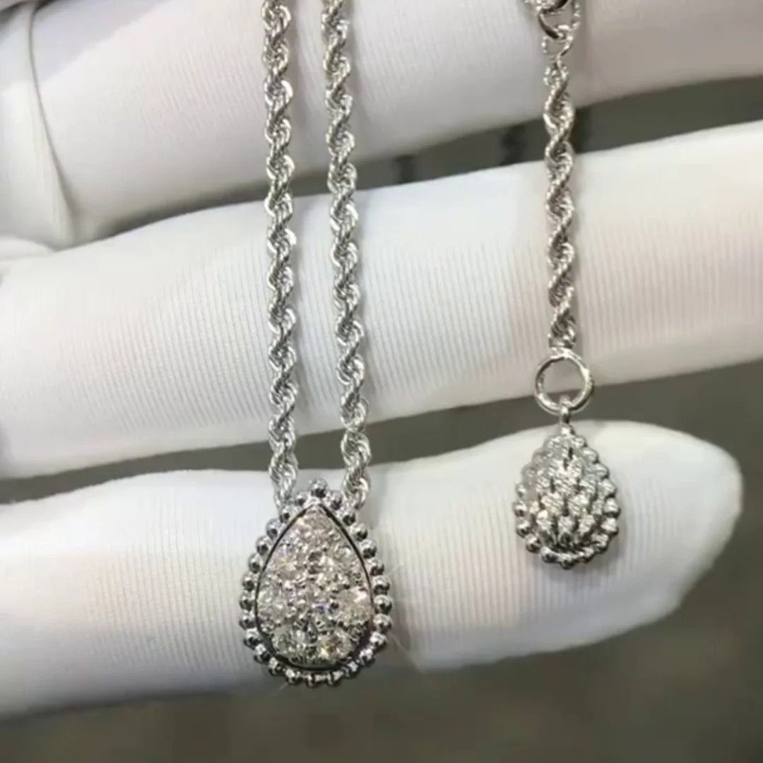 

Fashion Brand Water drop-shaped chain S925 sterling silver classic high-quality jewelry gift for girlfriend