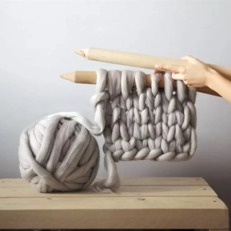 

Thread 8CM DIY Handmade 1KG Thick Imitation Wool Needle Thick Wool Super Thickblanket Pet Mat Knitting Thread Crochet Yarn