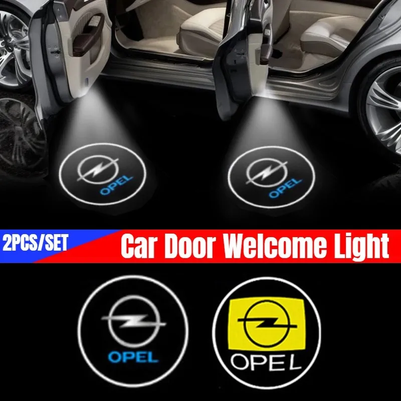 

Светодиодный проектор для двери автомобиля, лампа с логотипом для Opel, Mokka, Meriva, Insignia, Zafira, Antara, Astra, Omega, Signum, Speedster, Kadett, Agila
