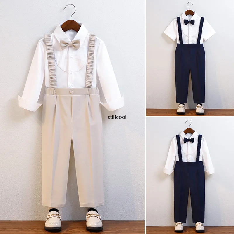 Костюм с цветочным принтом для мальчиков свадебный пиджак галстуком-бабочкой