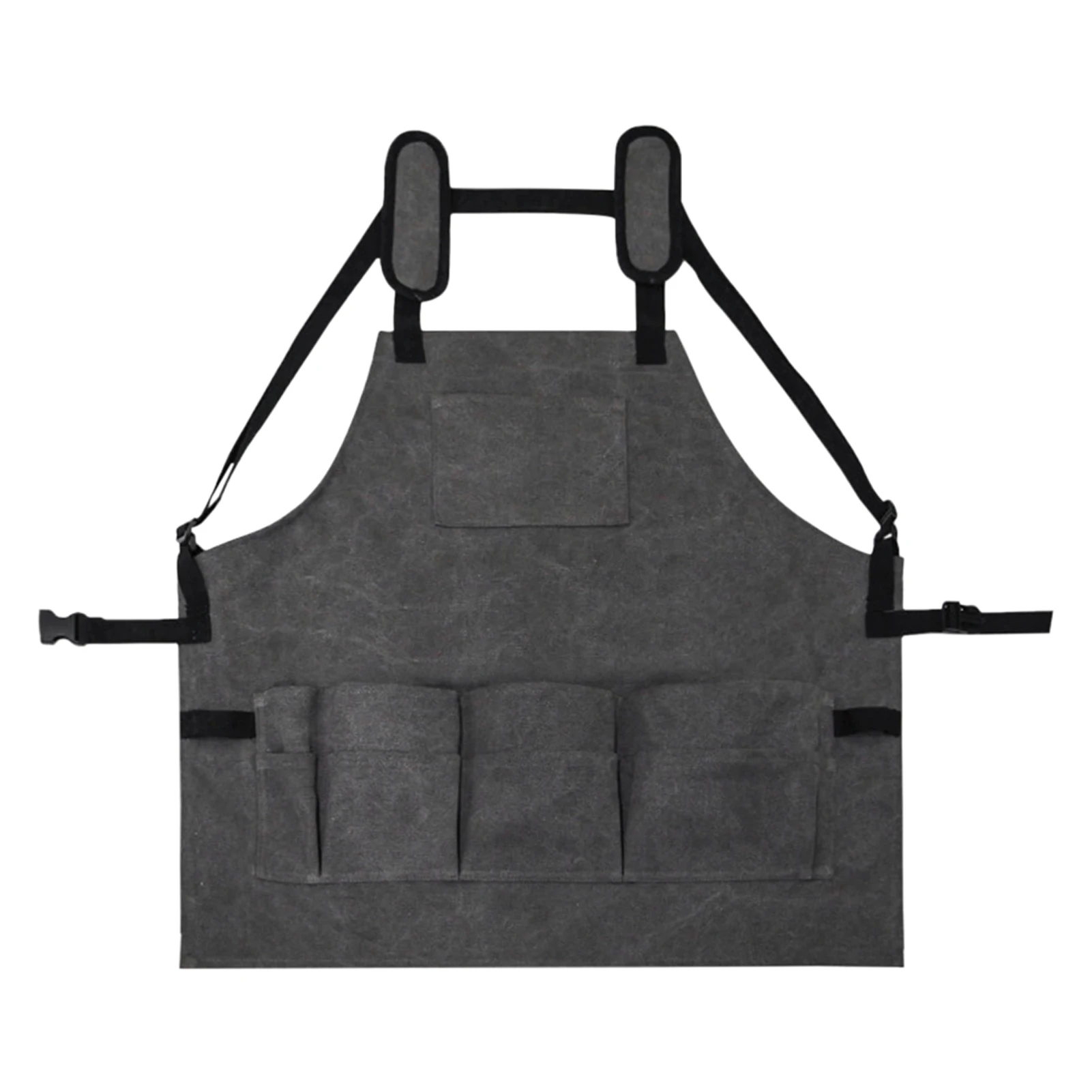 

Canvas Apron Outdoor Barbecue Electrician With Pockets Camping Restaurant Professional Adjustable Cooking Waterproof Oilproof