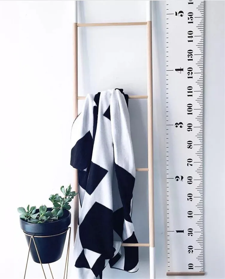 

Wooden Wall Hanging Wall Sticker For Kids Room Decoration Height Measure Ruler Wallpaper Baby Growth Chart Decor On The Wall
