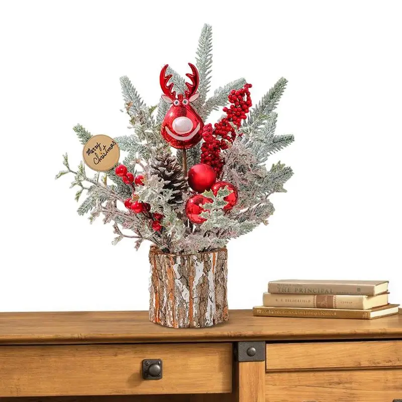 

Tabletop Christmas Tree Mini Christmas Tree Artificial Plants Tabletop Decor DIY Home Decorations Christmas Tree Tabletop