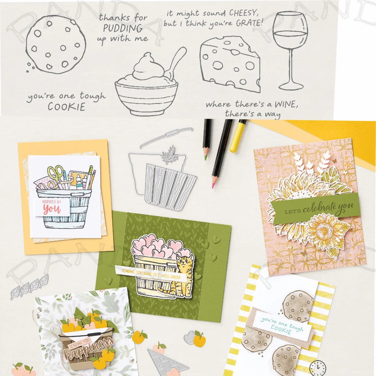 

Little Cheesy New Clear Stamps Metal Cutting Dies Scrapbooking DIY Album Make Paper Card Embossing Craft Decor Diary Supplies