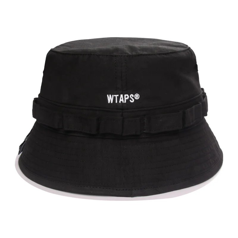 

2023 WTAPS men and women embroidered casual black basin hat jungle waterproof sunshade fisherman's MZ137