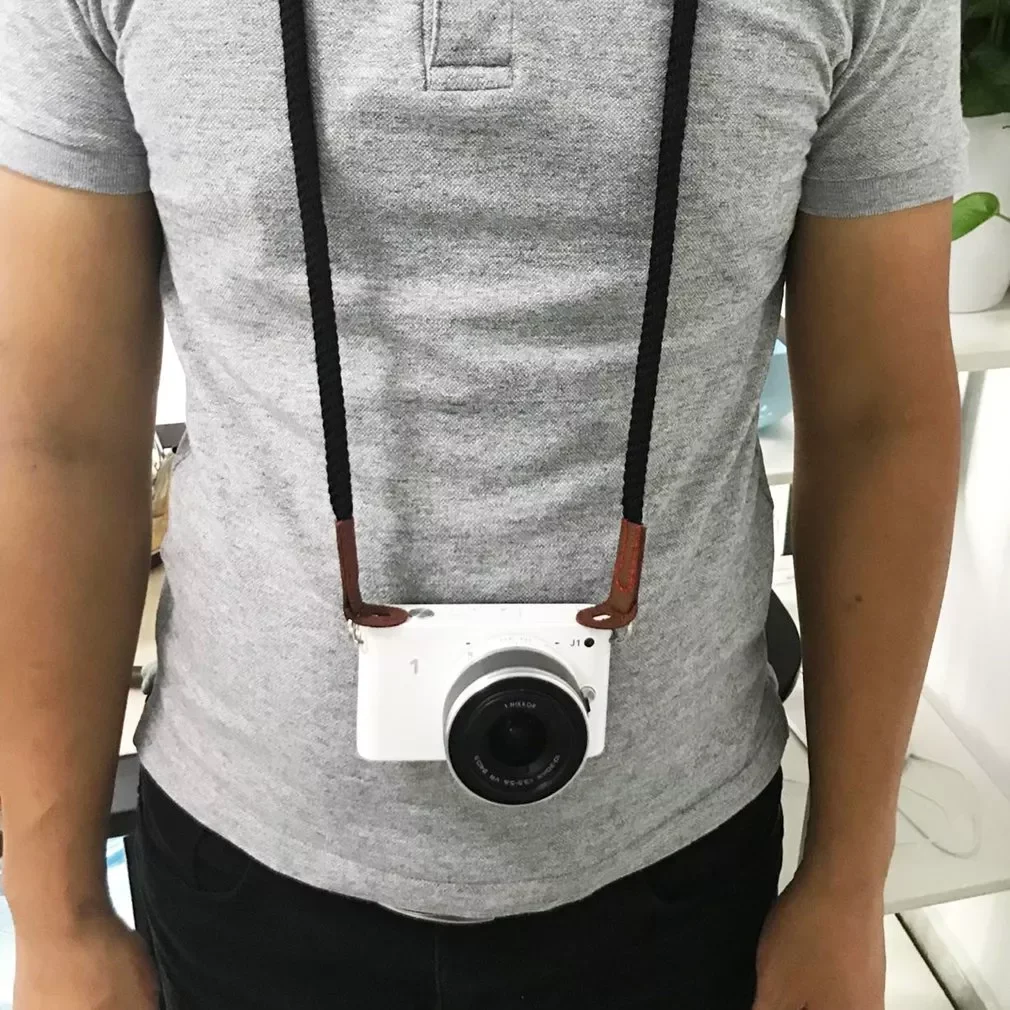 Нейлоновый ремешок на шею для камеры быстросъемный наручный ремень GoPro nikon canon DSLR