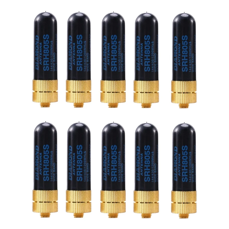 

10X UHF+VHF SRH805S SMA Female Antenna For Baofeng Uv-5R BF-888S Uv-82 UV-5RA Uv-5Re TK3107 2107 10W 144/430Mhz