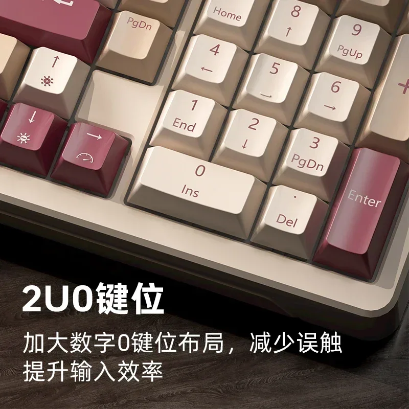 iLovbee B98 Ретро-механическая клавиатура 2U0 98 беспроводная раскладка Bluetooth/2 4G/Type-c