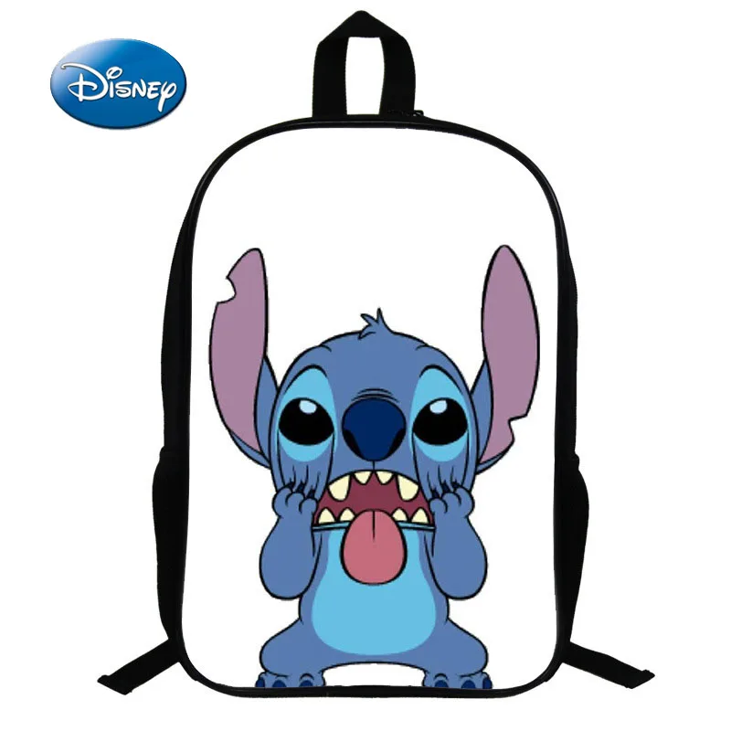 

Disney Cartoon Boys Girls Backpack Stitch Large Capacity Schoolbag Student Fashion Lightweight Bookbag Women Travel Backpacks