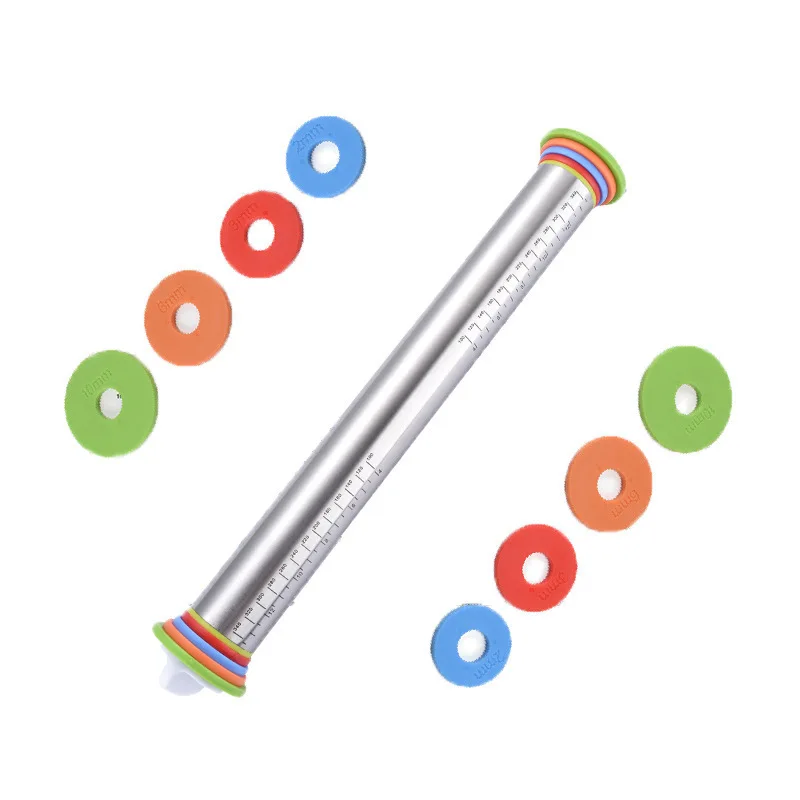 17 дюймов Регулируемый Нержавеющая сталь Скалка Fondant (сахарная) миксер для теста