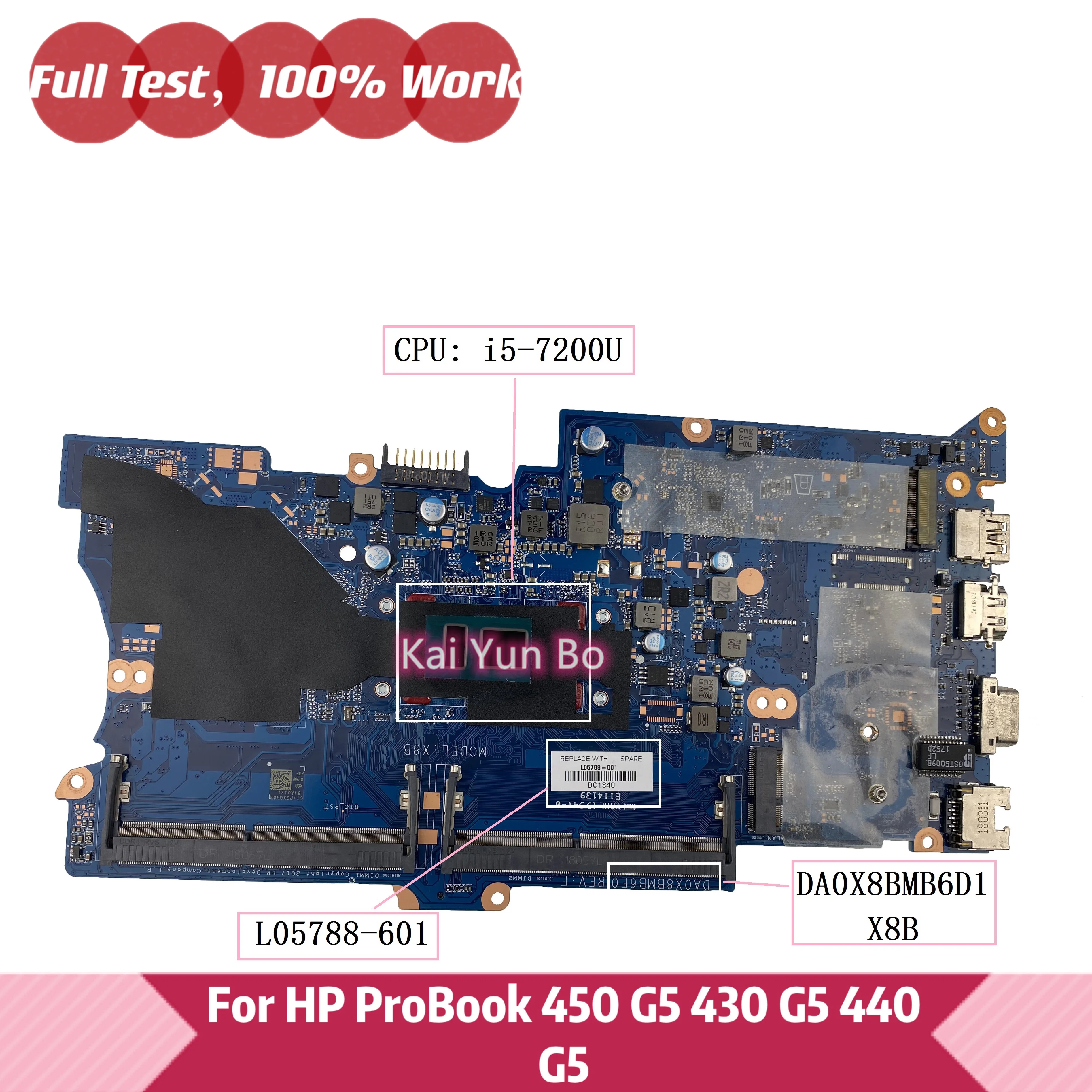 Материнская плата для ноутбука HP ProBook 430 G5 440 450 100% |