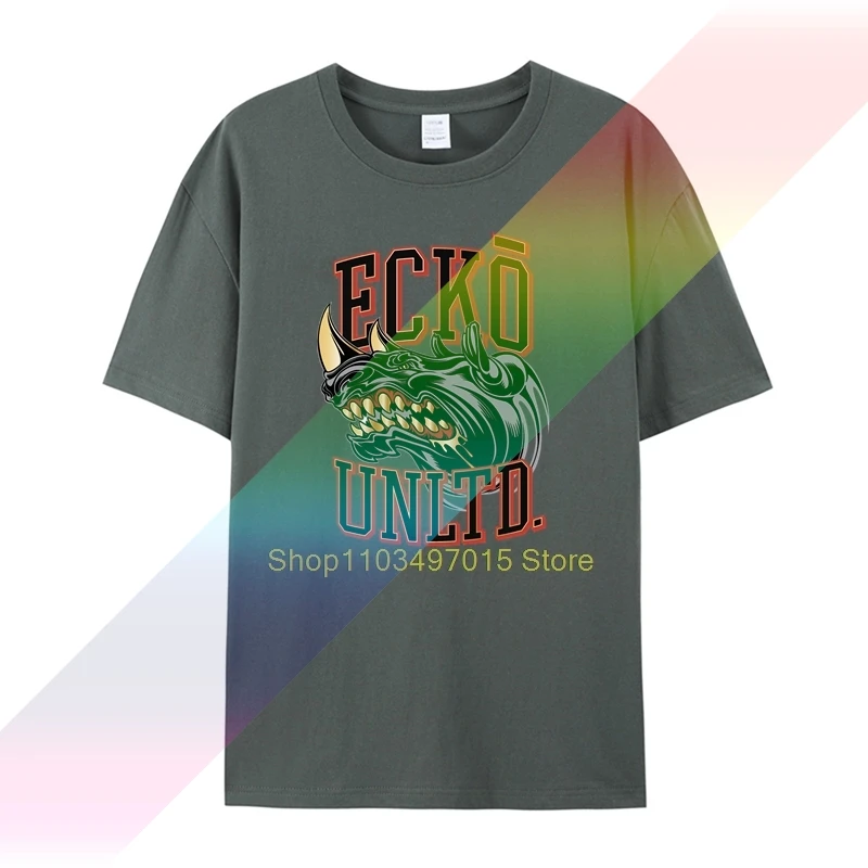 Фото Мужская футболка Ecko Unltd 80-х годов с круглым вырезом и коротким рукавом №4