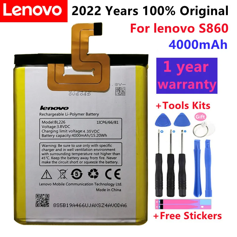 

For Lenovo S860 Battery Replacement 100% High Quality 4000Mah BL226 Battery Replacement For Lenovo S860 Mobile Phone+In Stock