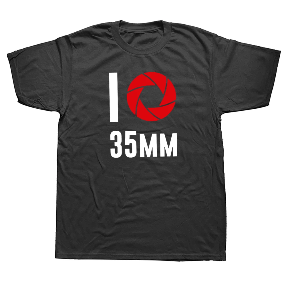 

Funny I Love Photography 35mm Film Camera Artist Gift T Shirt Graphic Cotton Streetwear Harajuku T-shirt Mens Clothing