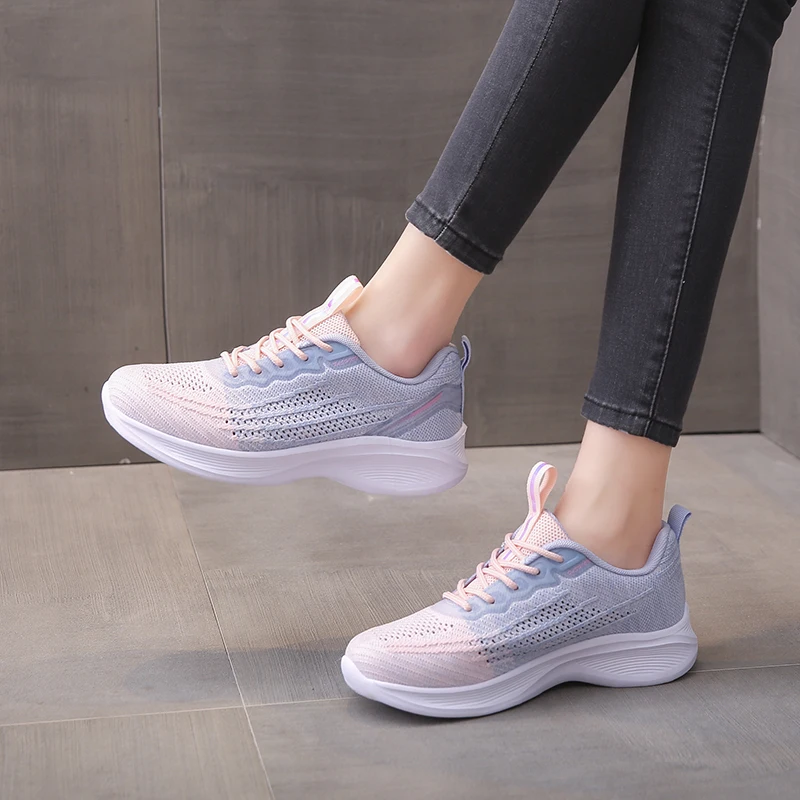 New Fashion Women's Running Hollow Out Shoes Breathable, Leisure, Outdoor, Lightweight, Walking and Sports Shoes High Quality