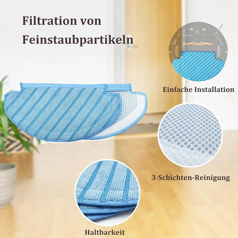 Для Ecovacs Deebot N8 Pro N10 Plus T8 ткань для швабры мешок пыли тряпки чистки мешка основной