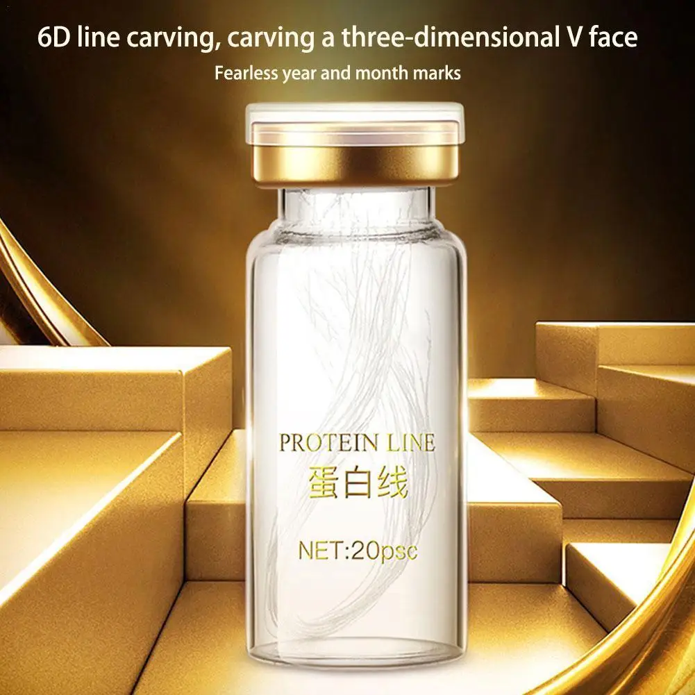 

New Face Care Filler Absorbable Collagen Protein Thread Face Lift Plump Silk Fibroin Line Anti Aging Essence 20pcs/bottle