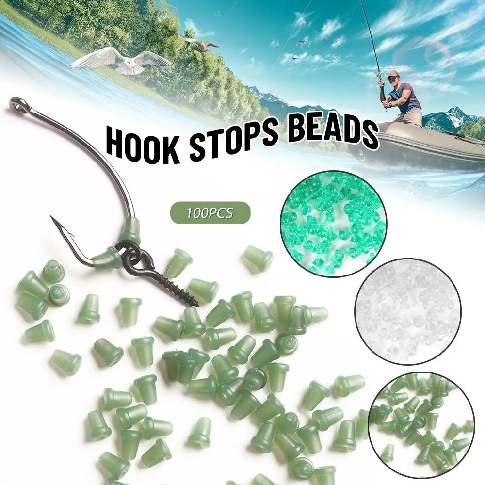 

New Outdoor Sports High Quality 3 colors Hook Stops Beads Fishing Hair Chod Carp Fishing Stoper Pop UP Boilies Stop