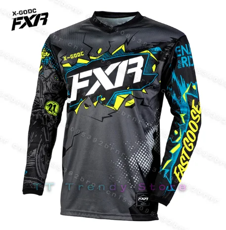 

Moto Bicycle Jersey Long Sleeve Cycling Enduro Mtb Shirt Downhill T-shirt Camiseta Motocross Mountain Bike Clothing X-GODC FXR